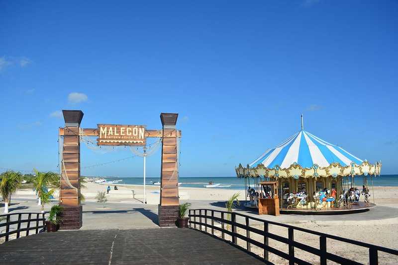 Malecón en Puerto Progreso